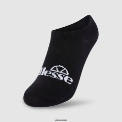 Ellesse Accessories Black Stylish Frimo 3 Pack No Show Socks D64X497