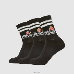Ellesse Accessories Black Stylish Pullo 3Pk Socks D64X488