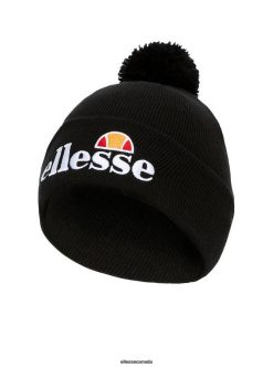 Ellesse Accessories Dark Purple Stylish Velly Pom Pom Beanie Black D64X522