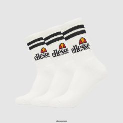 Ellesse Accessories White Stylish Pullo 3Pk Socks D64X489