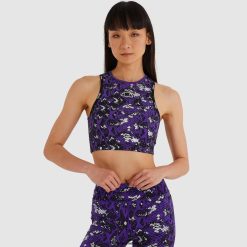 Ellesse Clothing All Over Print Women Kinarva Cropped Vest D64X199