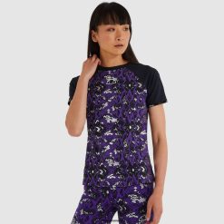 Ellesse Clothing All Over Print Women Shae Tee D64X205