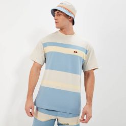 Ellesse Clothing Beige/Blue Men Junos Tee D64X345