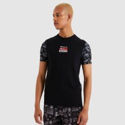 Ellesse Clothing Black Men Hirona Tee D64X475
