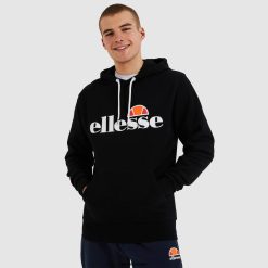 Ellesse Clothing Black Men SL Gottero OH Hoody D64X296