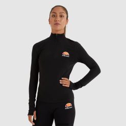 Ellesse Clothing Black Women Sofira 1/4 Zip Top D64X96