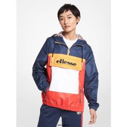 Ellesse Clothing Color-Block Women MK Cotton Blend Windbreaker D64X157