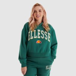 Ellesse Clothing Dark Green Women Ramo Cropped Hoody D64X179