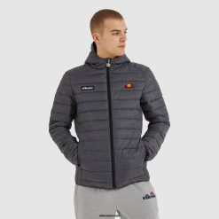 Ellesse Clothing Dark Grey Marl Men Lombardy Padded Jacket D64X287