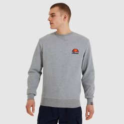 Ellesse Clothing Grey Marl Men Diveria Sweatshirt D64X307
