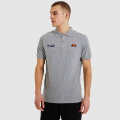 Ellesse Clothing Grey Marl Men Montura Polo Shirt D64X383