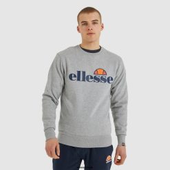 Ellesse Clothing Grey Marl Men SL Succiso Sweatshirt D64X293