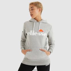Ellesse Clothing Grey Marl Women Torices OH Hoody D64X26