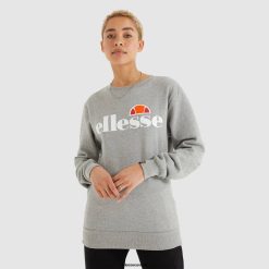 Ellesse Clothing Grey Women Agata Sweatshirt Marl D64X30