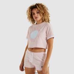 Ellesse Clothing Light Pink Women Classio Cropped T-Shirt Pink D64X224