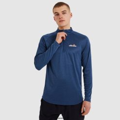 Ellesse Clothing Navy Men Bovaro Zip Top Marl D64X331