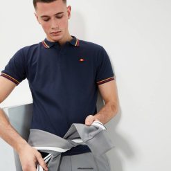 Ellesse Clothing Navy Men Rooks Polo Shirt D64X387