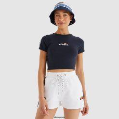 Ellesse Clothing Navy Women Latus Cropped T-Shirt D64X207
