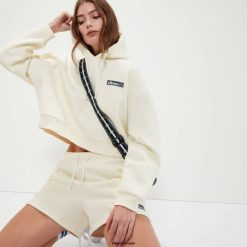Ellesse Clothing Off White Women Cria Crop Hoody D64X42