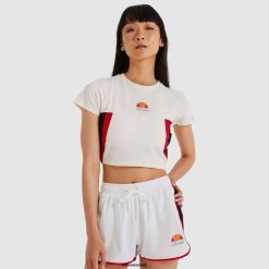 Ellesse Clothing Off White Women Mathia Crop T-Shirt D64X217