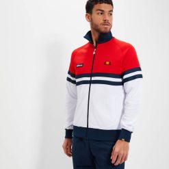 Ellesse Clothing Red/White/Navy Men Rimini Track Top D64X323