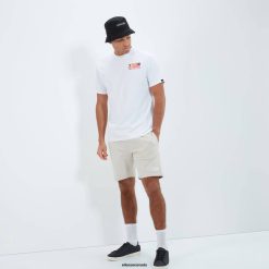 Ellesse Clothing White Men Mestiere Tee D64X394