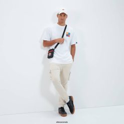 Ellesse Clothing White Men Rolletto Tee D64X372